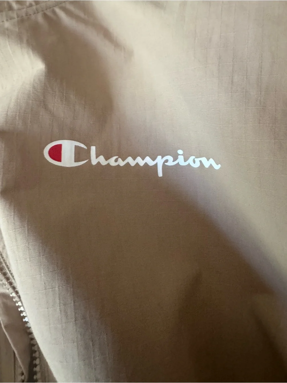 Champion Lightweight Hooded Anorak Jacket - Beige